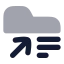 Folderdetailsreference icon with bulk rounded style