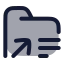 Folderdetailsreference icon with duotone rounded style