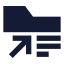 Folderdetailsreference icon with solid sharp style