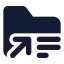 Folderdetailsreference icon with solid standard style