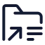 Folderdetailsreference icon with stroke standard style
