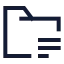 Folderdetails icon with stroke sharp style