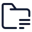Folderdetails icon with stroke standard style