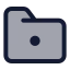 Folderdot icon with duotone standard style