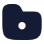 Folderdot icon with solid rounded style