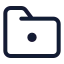 Folderdot icon with stroke standard style