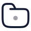 Folderdot icon with twotone rounded style