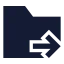 Folderexport icon with solid sharp style