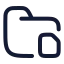 Folderfilestorage icon with stroke rounded style