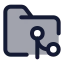 Foldergit icon with duotone standard style