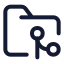 Foldergit icon with stroke standard style