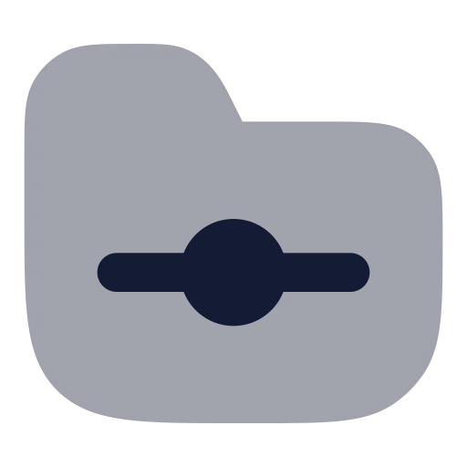 Folder Git Icon in Bulk Rounded style