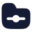 Foldergit icon with solid rounded style