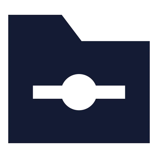 Folder Git Icon in Solid Sharp style