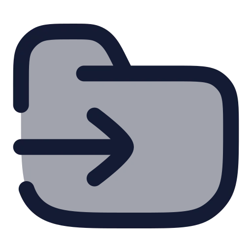 Folder Input Icon in Duotone Rounded style