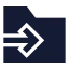 Folderinput icon with solid sharp style