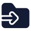 Folderinput icon with solid standard style