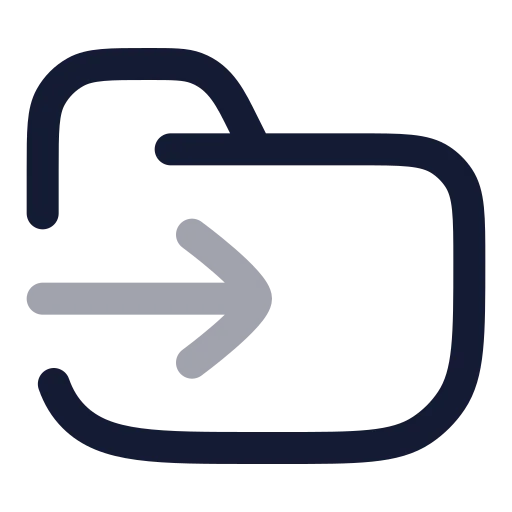 Folder Input Icon in Twotone Rounded style