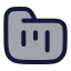 Folderkanban icon with duotone rounded style