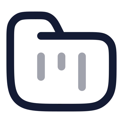 Folder Kanban Icon in Twotone Rounded style