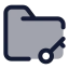Folderkey icon with duotone standard style
