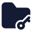 Folderkey icon with solid standard style