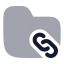 Folderlinks icon with bulk rounded style