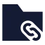 Folderlinks icon with solid sharp style