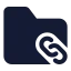 Folderlinks icon with solid standard style