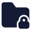 Folderlock icon with solid standard style