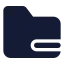 Folderminus icon with solid standard style