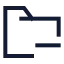 Folderminus icon with stroke sharp style