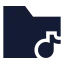 Foldermusic icon with solid sharp style