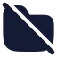 Folderoff icon with solid rounded style