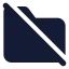Folderoff icon with solid standard style