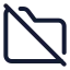 Folderoff icon with stroke standard style