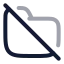 Folderoff icon with twotone rounded style