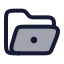Folderopendot icon with duotone rounded style