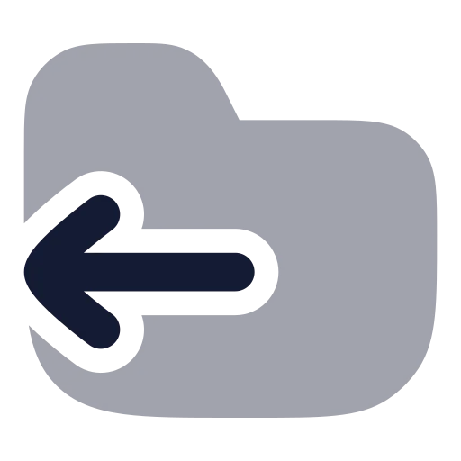 Folder Output Icon in Bulk Rounded style