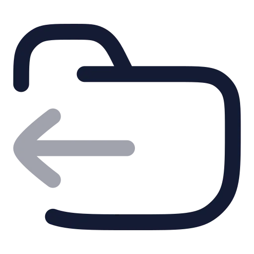 Folder Output Icon in Twotone Rounded style