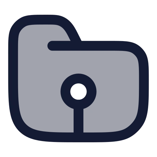 Folder Root Icon in Duotone Rounded style