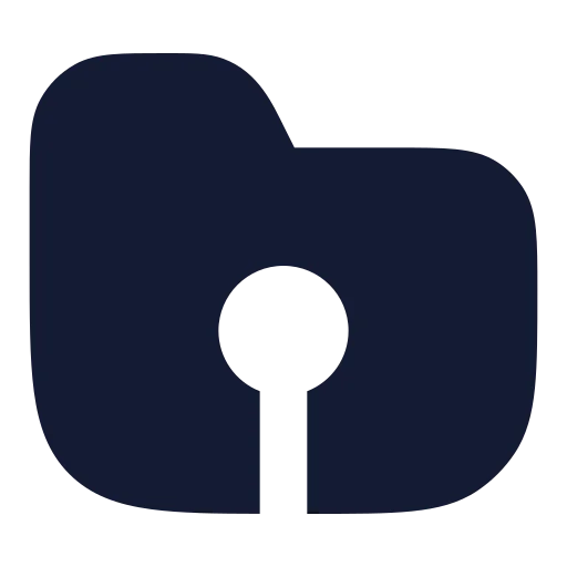 Folder Root Icon in Solid Rounded style