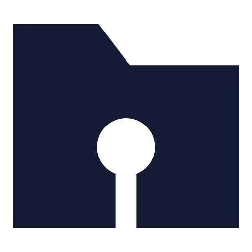 Folder Root Icon in Solid Sharp style