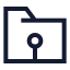 Folderroot icon with stroke sharp style