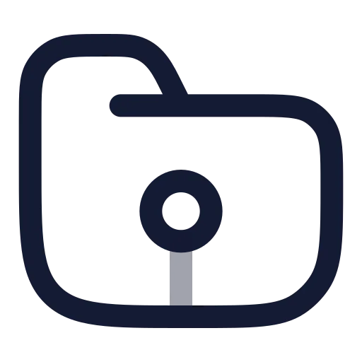 Folder Root Icon in Twotone Rounded style