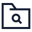 Foldersearch icon with stroke sharp style