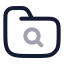 Foldersearch icon with twotone rounded style