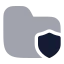 Foldersecurity icon with bulk rounded style