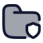 Foldersecurity icon with duotone rounded style