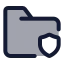 Foldersecurity icon with duotone standard style